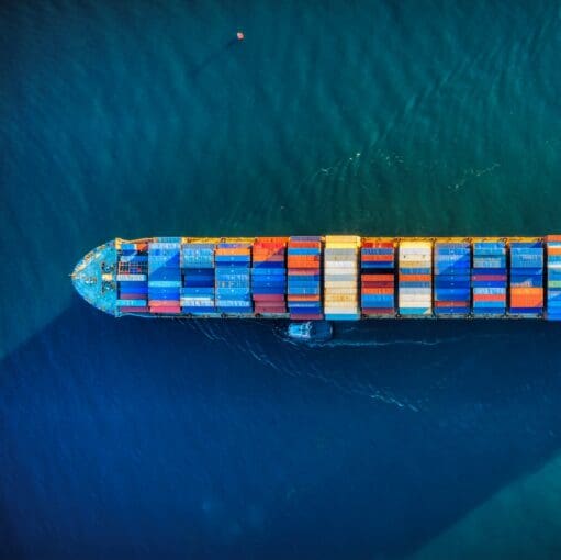 inti agro solution. aerial view of boat on water {{brizy_dc_image_alt imageSrc=